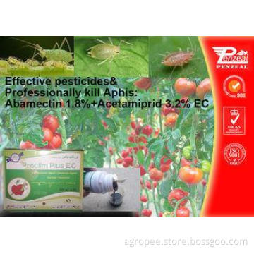 Abamectin 1.8% + Emamectin 10% EC Pesticide Mixture 71751-4
